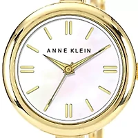 Two-Tone "X" Shape Bangle Watch