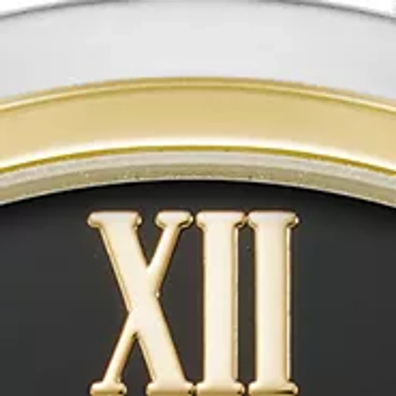 Women's Two-Tone Alloy Open Bangle Watch