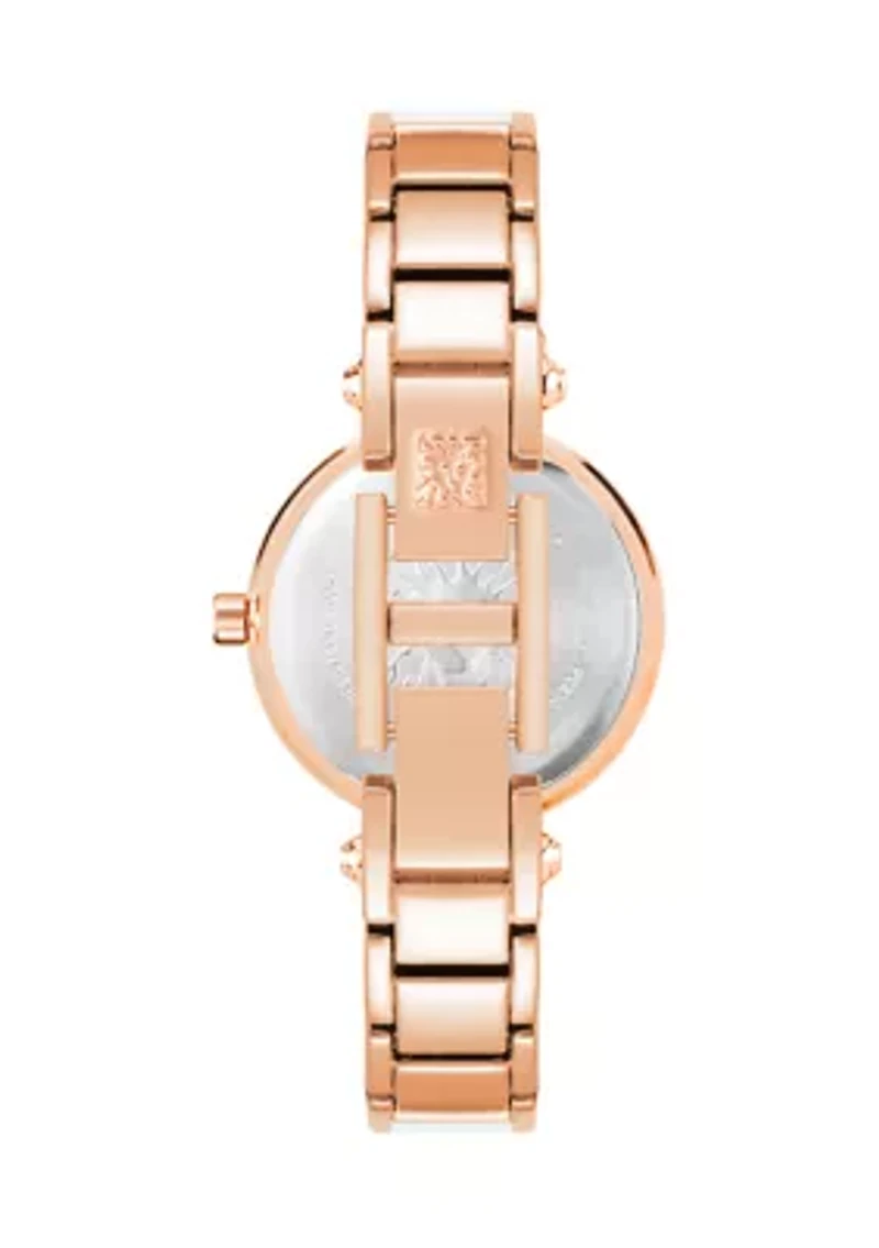 White Rose Gold Watch