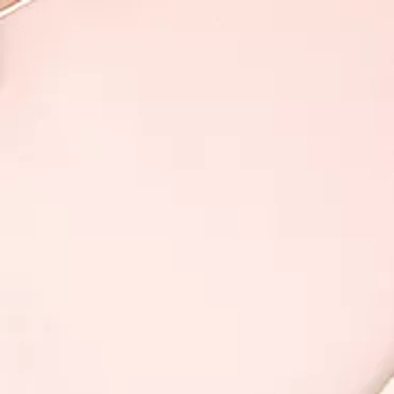Quartz Round Pink Ceramic Link with Rose Gold-Tone Metal Alloy Watch
