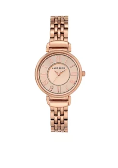 Women's Rose Gold-Tone Roman Numeral Watch