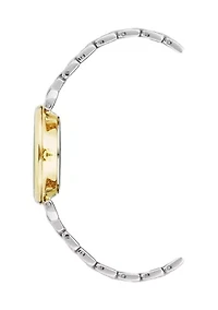 Women's Two Tone Alloy Link Bracelet Watch