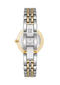 Women's Two Tone Alloy Link Bracelet Watch
