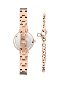 Gold Metal Black Diamond Set