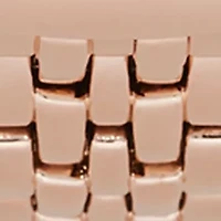 Women's Solar Rose Gold Metal Bracelet Watch 