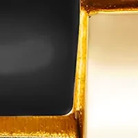 Gold Tone Metal with Black Enamel Bracelet Watch