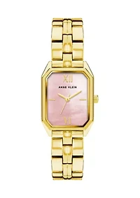 Women's Gold Tone Metal Link Bracelet Watch
