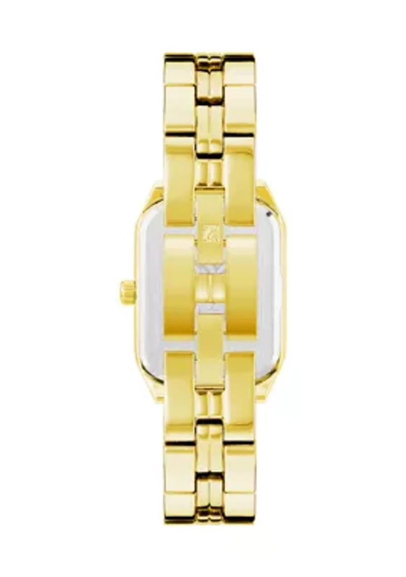 Women's Gold Tone Metal Link Bracelet Watch