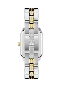 Women's Octagonal Two Tone Alloy Link Bracelet Watch