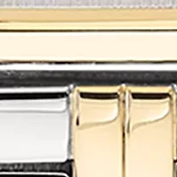 Two Tone Bracelet Rectangular Case Watch 