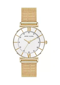 Mesh Gold Tone Watch