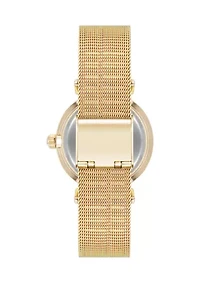 Mesh Gold Tone Watch