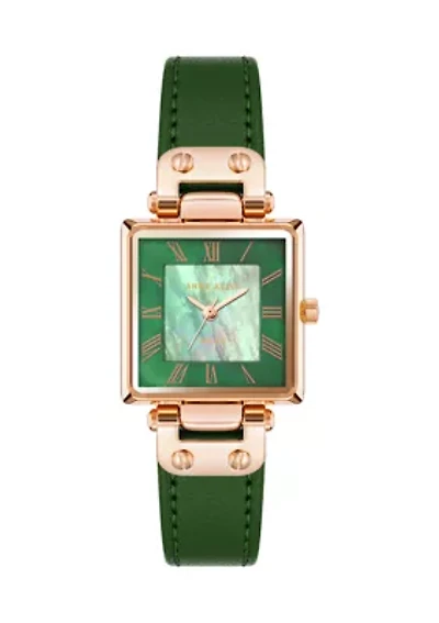 Green Rose Gold Watch