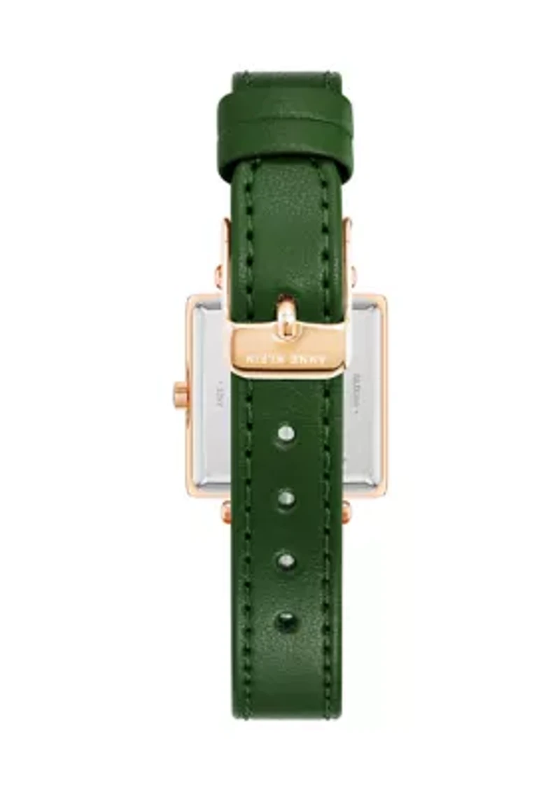 Green Rose Gold Watch