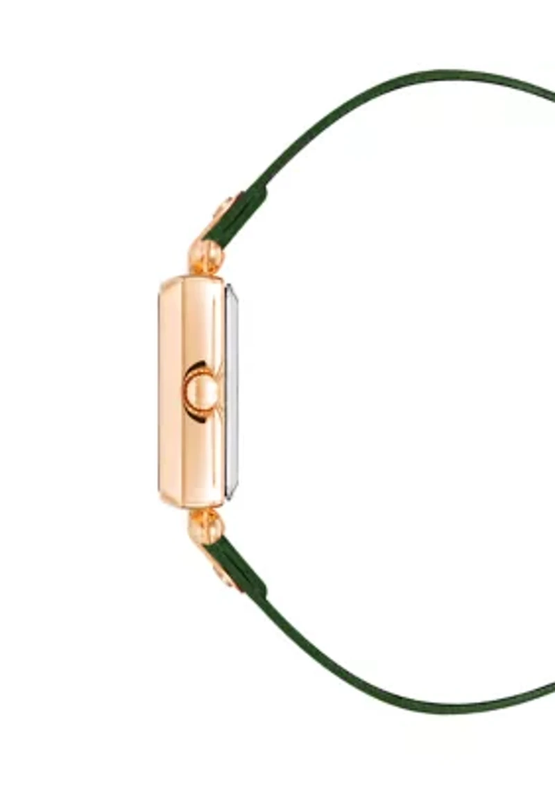 Green Rose Gold Watch