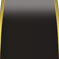 Quartz White Enamel and Gold-Tone Alloy Bangle Watch and Bracelet Set