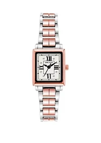  Women's Rose Gold-Tone Metal Link Bracelet with Mother of Pearl Dial Watch, 26 mm