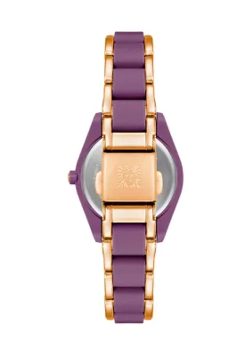 Purple Rose Gold Watch