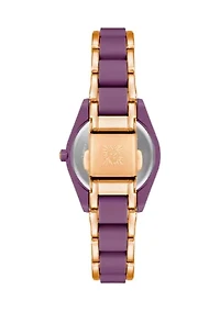 Purple Rose Gold Watch