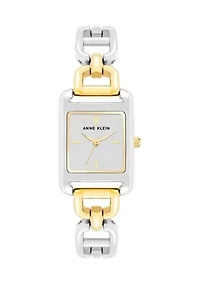 Women's Two Tone Metal Open Link Bracelet Watch