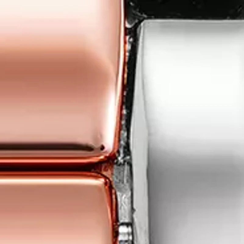 Women's Silver Tone and Rose Gold Tone Alloy Bracelet Watch