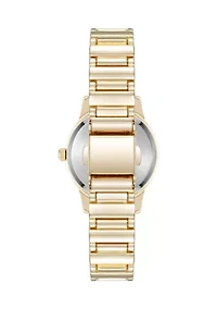 Quartz Signature Round Roman Numeral Alloy Metal Watch