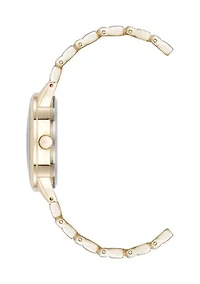 Quartz Signature Round Roman Numeral Alloy Metal Watch