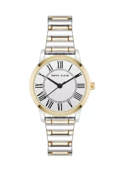 Quartz Signature Round Roman Numeral Alloy Metal Watch