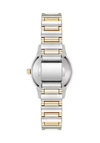 Quartz Signature Round Roman Numeral Alloy Metal Watch