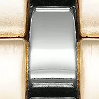 Quartz Two-Tone Alloy Link Bracelet Watch