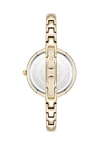 Quartz Interchangeable Bezel Gold-Tone Alloy Metal Watch Set