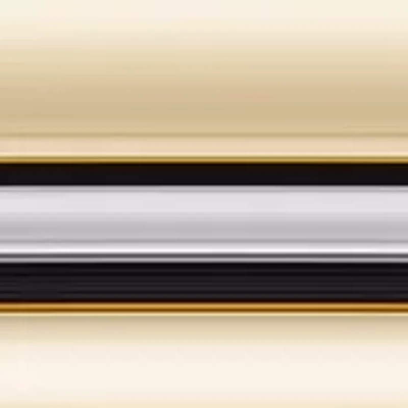 Quartz Classic Rectangular Roman Numeral Two-Tone Alloy Metal Watch