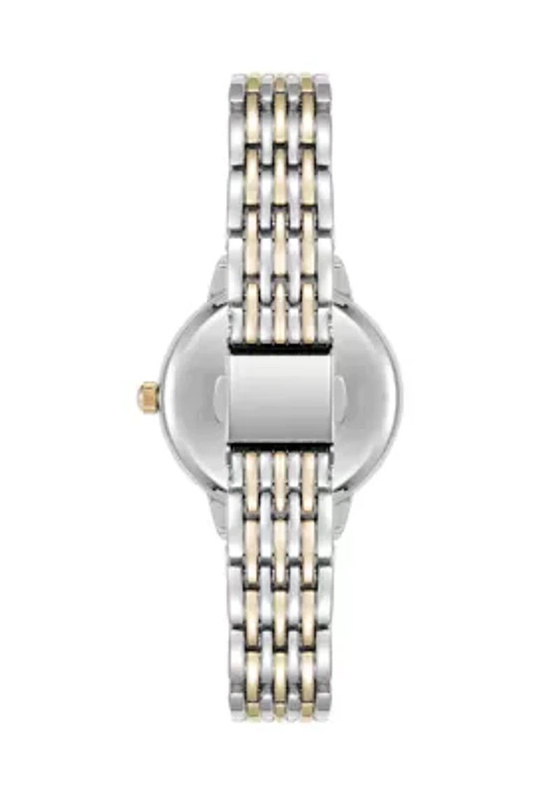 Quartz  Charming Two-Tone Alloy Metal Watch