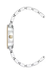 Quartz  Charming Two-Tone Alloy Metal Watch