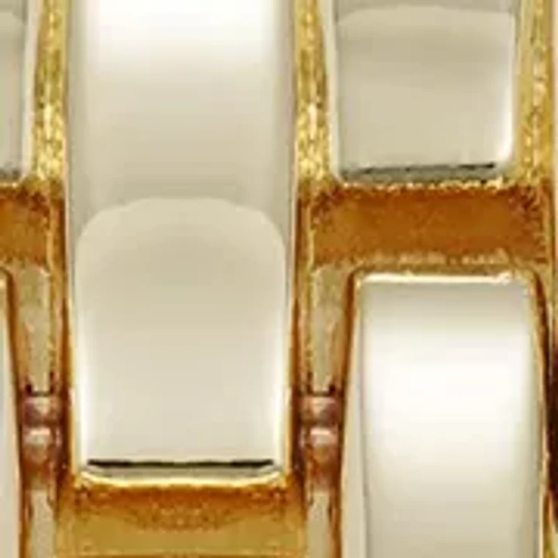 Women's Quartz Rectangular Estate Gold Tone Metal Alloy and Pink Dial Watch