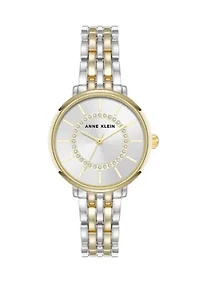 Quartz Classy Two Tone Metal Alloy 30 Millimeter Watch