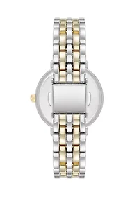 Quartz Classy Two Tone Metal Alloy 30 Millimeter Watch