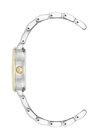 Quartz Classy Two Tone Metal Alloy 30 Millimeter Watch