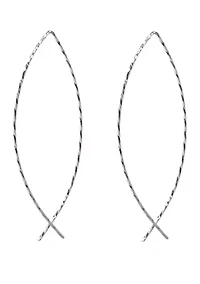 Sterling Silver Textured Earrings