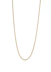 24K Gold Over Sterling Silver Chain Necklace