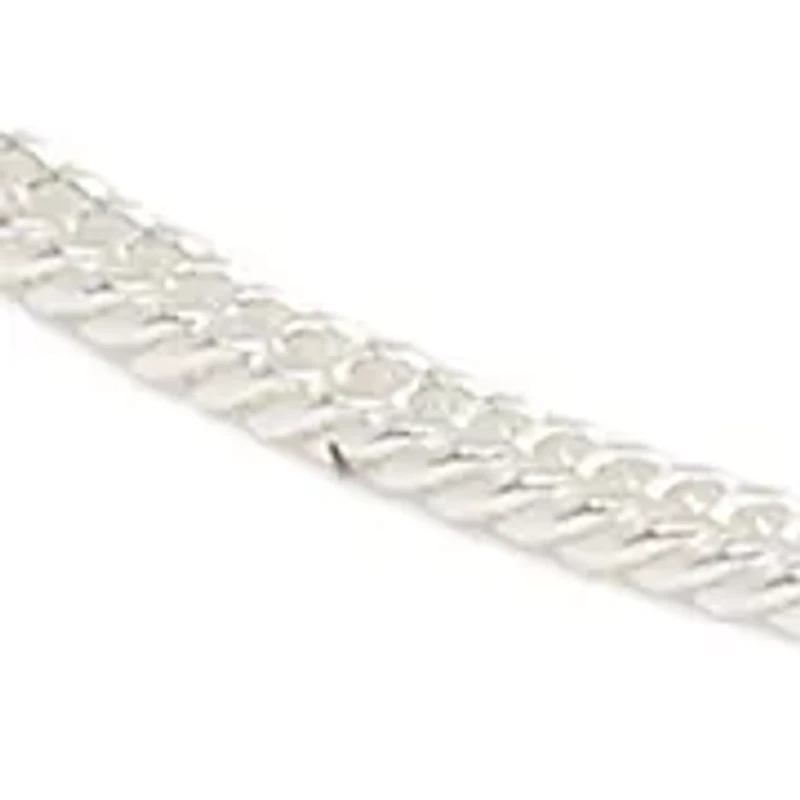 Sterling Silver Double Box Chain Bracelet