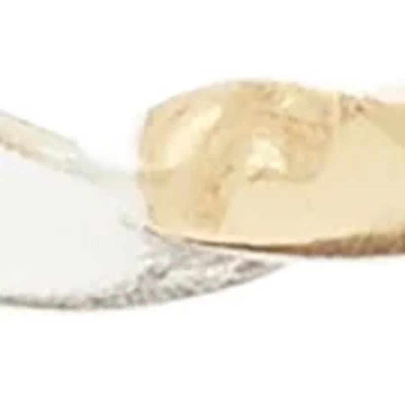 Two Tone Half Gold Half Sterling Silver Hoop Earrings