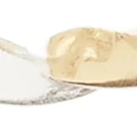 Two Tone Half Gold Half Sterling Silver Hoop Earrings