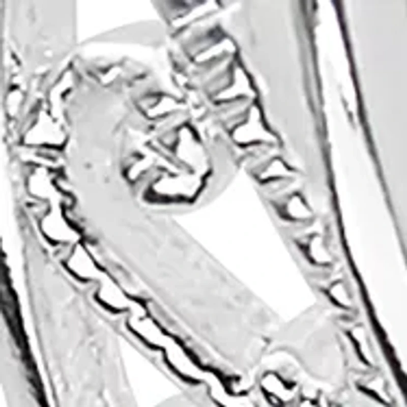 Silver Plated Pure 100 Filigree U Hoop Earrings