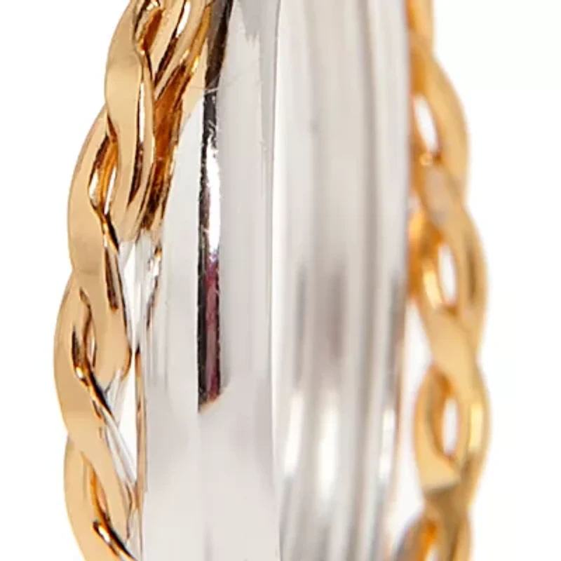 Gold Plated Double Hoop Earring
