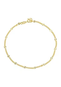 Diamond Cut Disc Bracelet