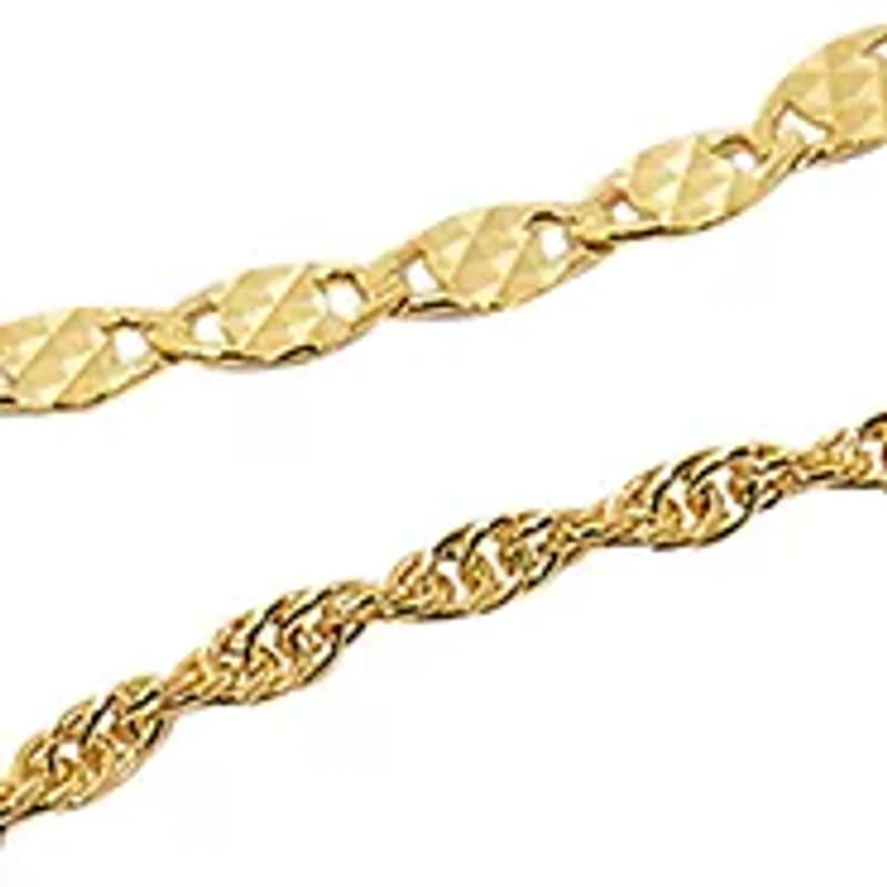   Set of 3 Chain Bracelets 