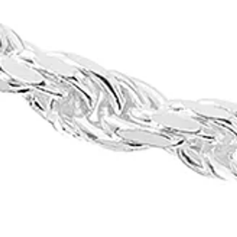 Silver Tone Rope Ankle Bracelet 