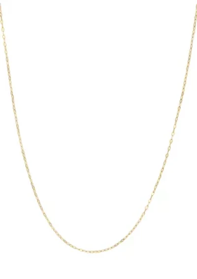 Gold Over Fine Silver Plated Chain Necklace