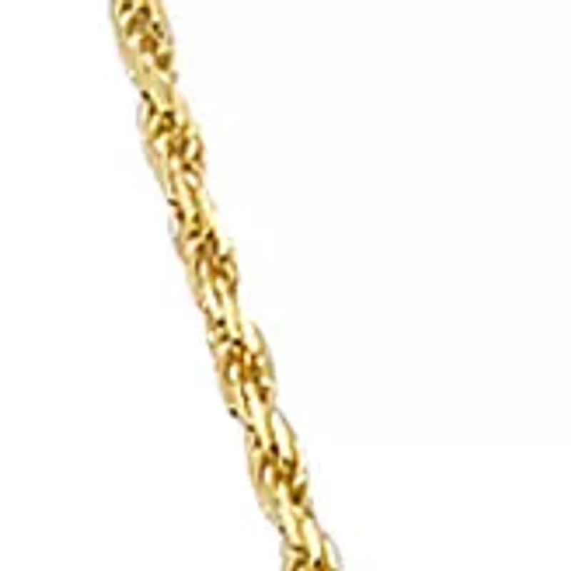 Gold Over Sterling Silver Rope Chain